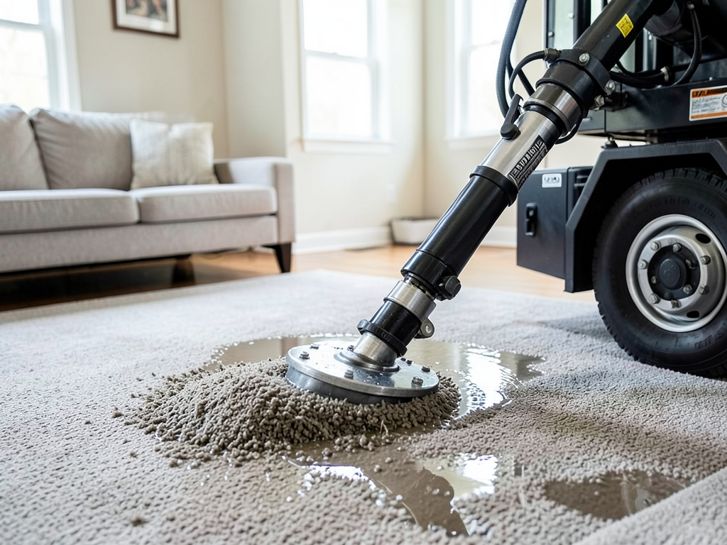 Extracting water from soaked carpets in manchester